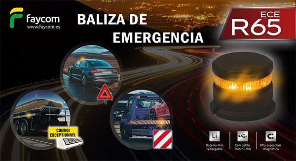 Nueva baliza de emergencia Flashcom homologada R65