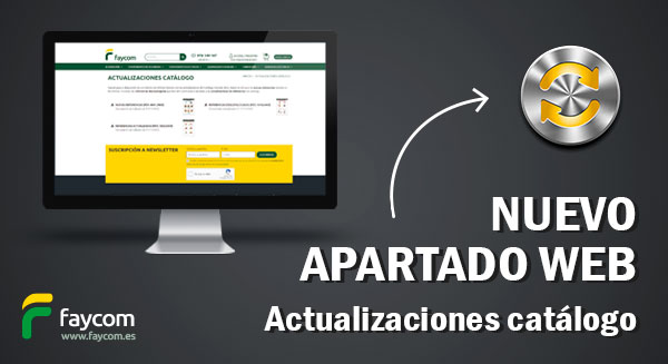 Nuevo apartado web. Actualizaciones catálogo - Faycom