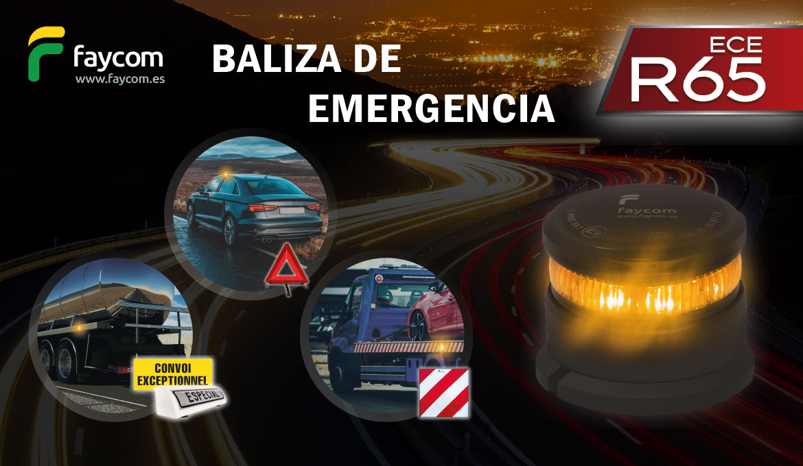 Nueva baliza de emergencia Flashcom homologada R65