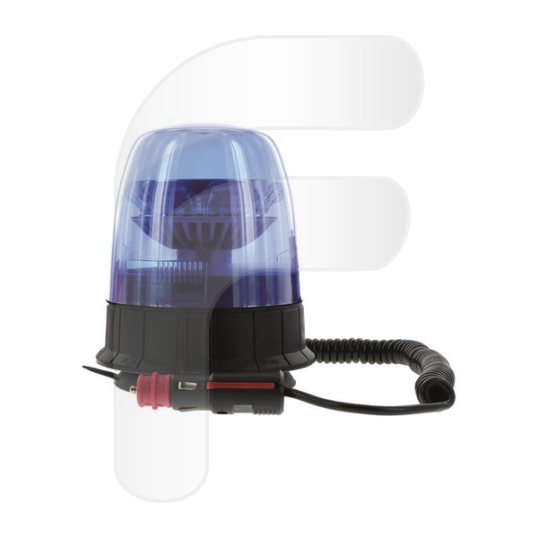 DESTELLANTE LED R65 MAGNÉTICO AZUL 10/30V CON ENCHUFE MECHERO