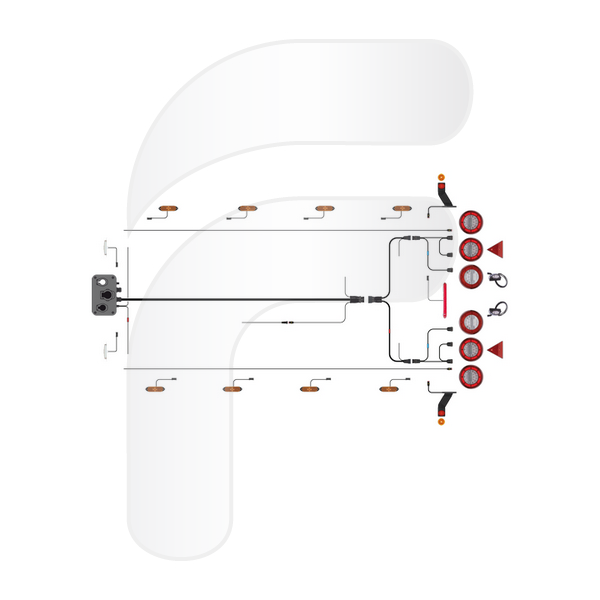 FLASHING KIT WITH ROUND R48 LED LIGHTS