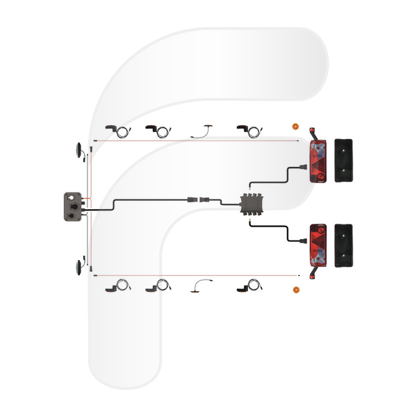 KIT INTERMITENTE CON PILOTOS CISTERNA LAMP R48 LED