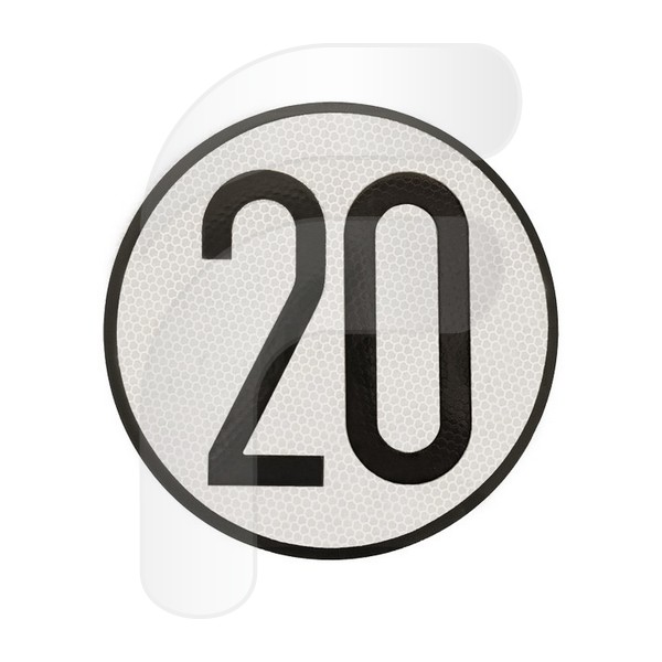  APPROVED SIGNALING PLATES SPECIAL LOADS90 KM/H ALUMINIUM