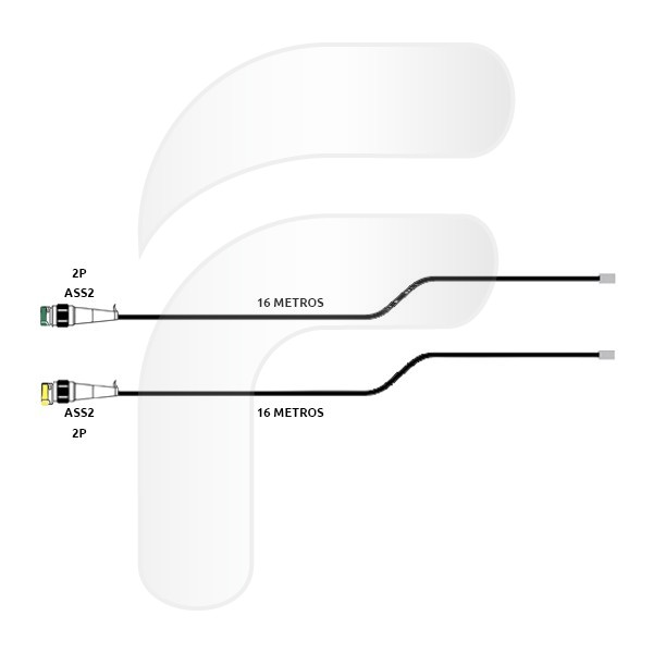 CONECTOR ASS2 CON CABLE PLANO 16 M
