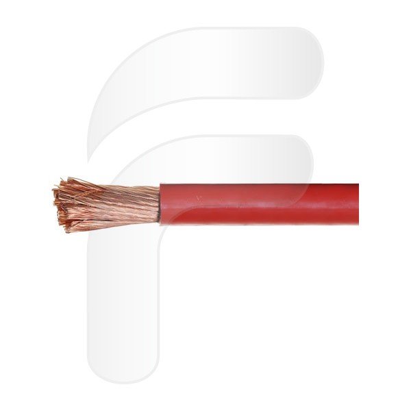 EBROM Cable De Batería Altamente Flexible Hi-Flex (Hi Flex) 1,5 Mm² – Metro En Rojo – Muy Flexible – Revestimiento De PVC (70 ± 5 Shore) 99,9% Cobre