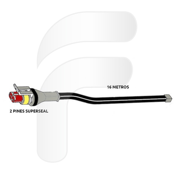 2 WAY CONNECTOR WITH 16 M FLAT WIRE
