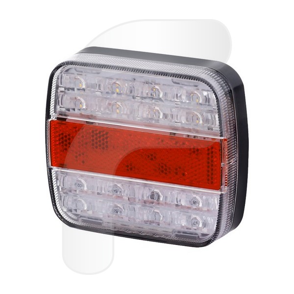 PILOTO TRASERO UNIVERSAL LED 5 FUNCIONES 12/24V, LUZ MATRÍCULA