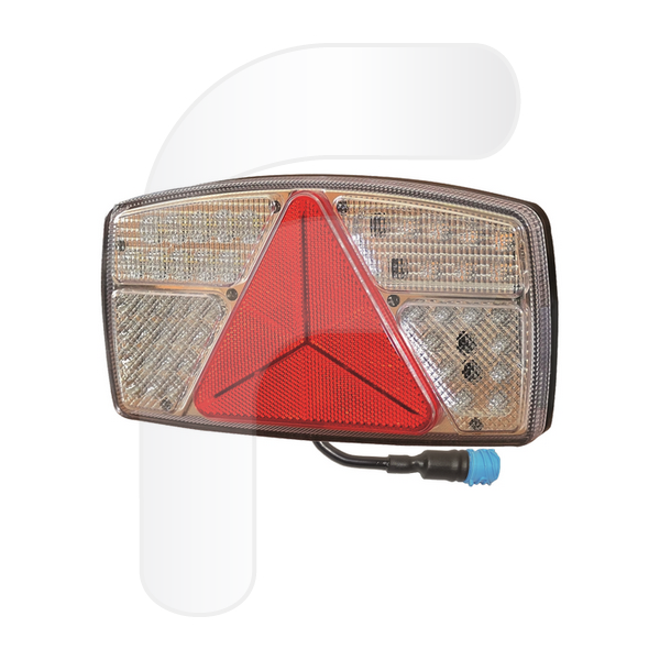 PILOTO TRASERO LED 6 FUNCIONES DERECHO CON CONECTOR