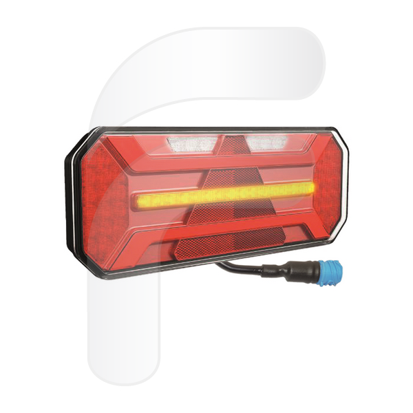 PILOTO TRASERO LED DINÁMICO DERECHO 10/30V TRIÁNGU