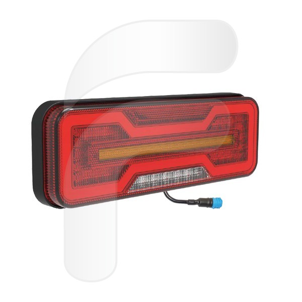 PILOTO TRASERO LED GLOWING 5 FUNCIONES IZQUIERDO CON CONECTOR