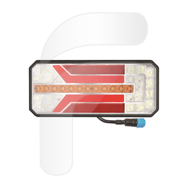 PILOTO TRASERO LED DINÁMICO IZQUIERDO 10/30V CON C