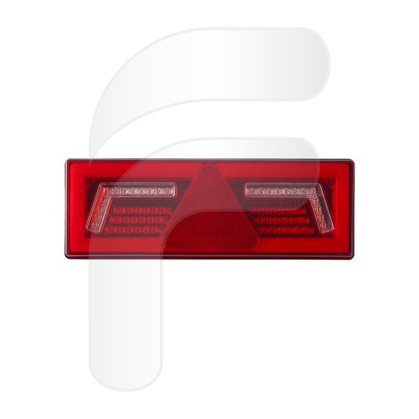 PILOTO TRASERO UNIVERSAL LED IZQUIERDO CON TRIÁNGULO Y CABLE 30 CM