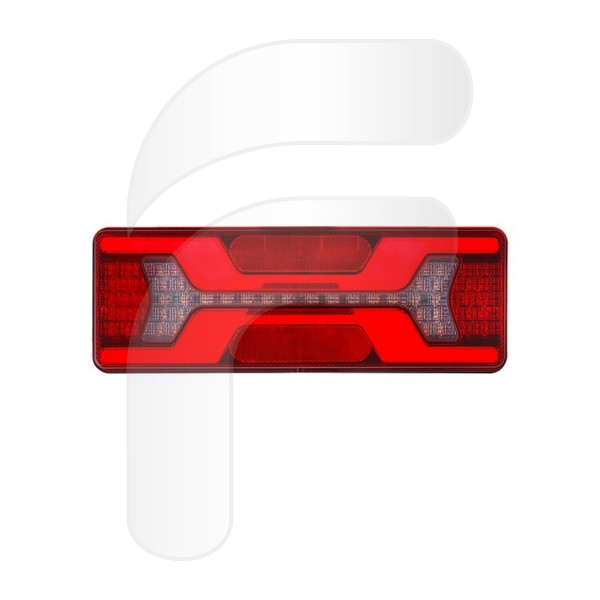 PILOTO TRASERO UNIVERSAL LED IZQUIERDO CON LUZ MATRÍCULA CABLE 30 CM