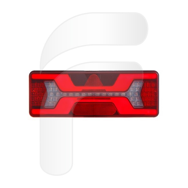 PILOTO TRASERO UNIVERSAL LED IZQUIERDO CON TRIÁNGULO, LUZ MATRÍCULA CABLE 30 CM