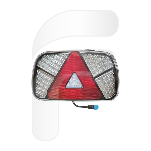 PILOTO TRASERO LED 7 FUNCIONES DERECHO CON LUZ MATRÍCULA Y CONECTOR