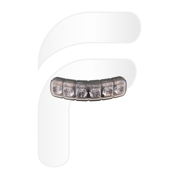 LUZ ESTROBOSCÓPICA ÁMBAR FLEXIBLE 6 LED 12/24V 117