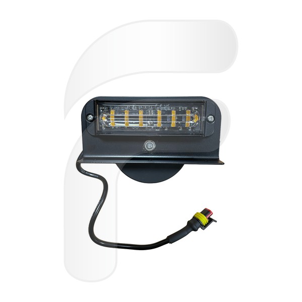 LUZ ESTROBOSCÓPICA ÁMBAR CON SOPORTE IMAN 2 VIAS + CABLE 3,5M SNAP-IN