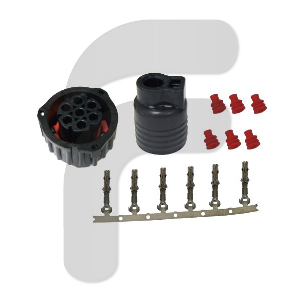 CONECTOR PILOTO TRASERO UNIVERSAL AMP1,5 CON SALIDA PARA CABLE PLANO