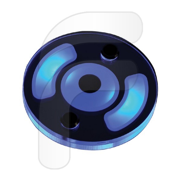 PLAFÓN REDONDO LED 10/30V LUZ AZUL Y BLANCA