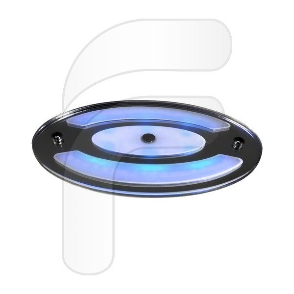 OVAL LED CEILING 10/30V BLUE AND WHITE LIGHT