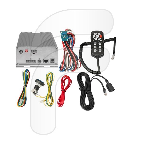 12V SIREN AMPLIFIER WITH MICROPHONE AND CONTROL REMOTE