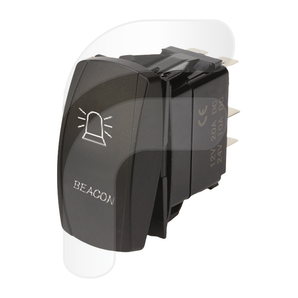 INTERRUPTOR ROTATIVO ON/OFF CON ILUMINACIÓN 12/24V
