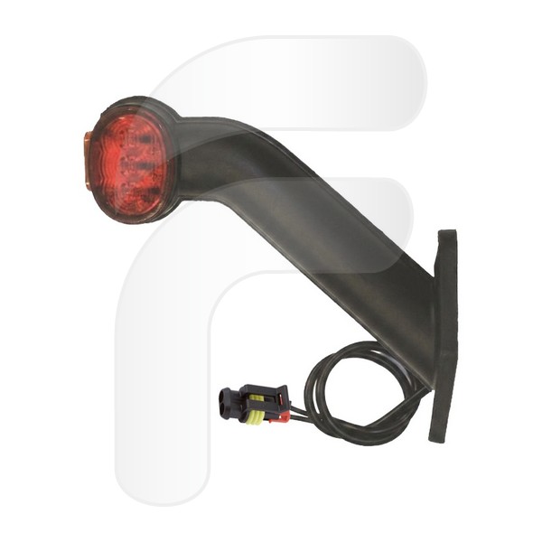 CUERNO ANCHURA CURVO HORIZONTAL IZQUIERDO LED 12/24V CON CONECTOR SUPERSEAL FA201532