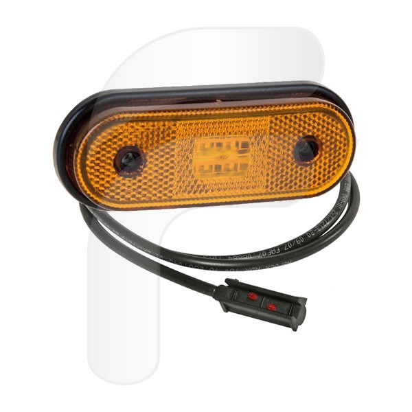 LUZ POSICIÓN LATERAL LED CON CABLE 1,5M FONDO PLANO