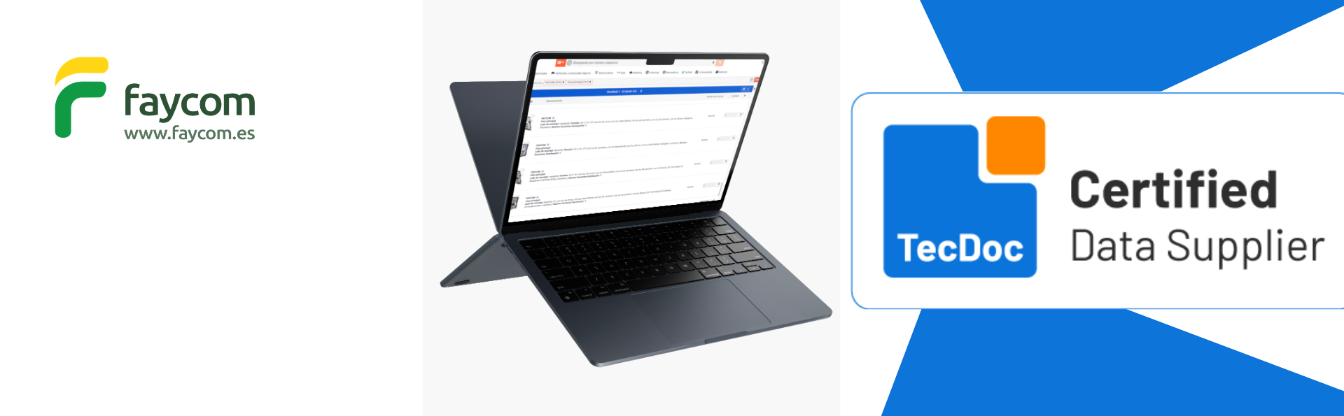 Faycom proveedor de datos certificado en TecAlliance